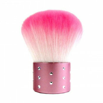 あかしや 化粧筆 カブキブラシ ピンク K19-PK【メーカー直送：代金引換不可：同梱不可】【北海道・沖縄・離島は配達不可】
