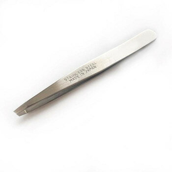 日本製手作り ステンレス毛抜き 幅広 WT-210【メーカー直送：代金引換不可：同梱不可】【北海道・沖縄・離島は配達不可】