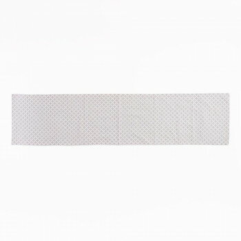 志成販売 七宝つなぎ刺繍のテーブルランナー グレー 305044GY【メーカー直送：代金引換不可：同梱不可..