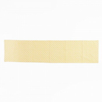 志成販売 七宝つなぎ刺繍のテーブルランナー イエロー 305044YL【メーカー直送：代金引換不可：同梱不..