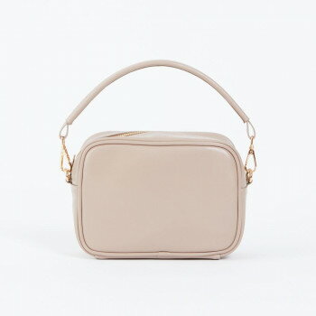 志成販売 ヴィーガンレザー ダブルハンドル バッグ ベージュ 107941BE【メーカー直送：代金引換不可：同梱不可】【北海道・沖縄・離島は配達不可】