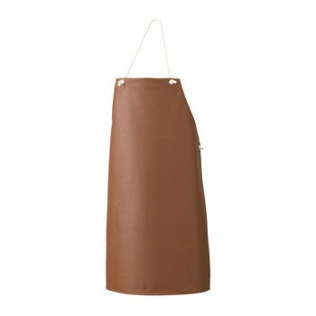Gingham Aprons - 船橋(フナハシ)　業務用 レザーエプロン AF-200 ブラウン 65×80【メーカー直送：代金引換不可：同梱不可】【北海道・沖縄・離島は配達不可】
