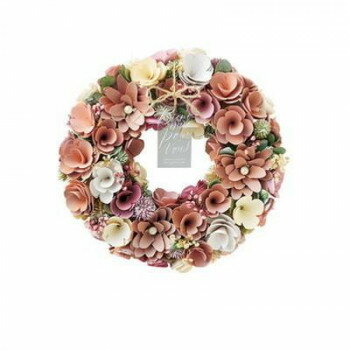 GREEN HOUSE ナチュラルリース L ストロベリーミルク 5366-A【メーカー直送：代金引換不可：同梱不可】【北海道・沖縄・離島は配達不可】