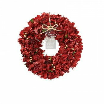 GREEN HOUSE ナチュラルリース L ブライトレッド 5380-A【メーカー直送：代金引換不可：同梱不可】【北海道・沖縄・離島は配達不可】