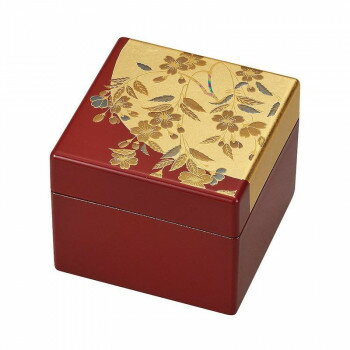 まえじゅう漆器 姫小箱(鏡付) さくら 4R-603【メーカー直送：代金引換不可：同梱不可】【北海道・沖縄・離島は配達不可】
