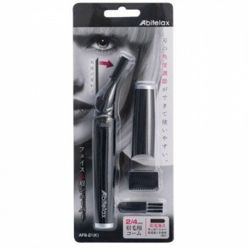 アビテラックス フェイス＆眉シェーバー ブラック AFS21-K【メーカー直送：代金引換不可：同梱不可】【北海道・沖縄・離島は配達不可】