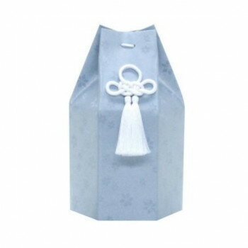 ペット供養 六角袋 麻の葉ブルー 3寸 12入 060814【メーカー直送：代金引換不可：同梱不可】【北海道・沖縄・離島は配達不可】