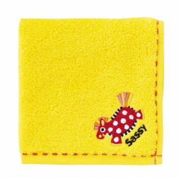 Sassyのあかちゃんえほん サッシー タオルハンカチ1P イエロー SM-9454【メーカー直送：代金引換不可：同梱不可】【北海道・沖縄・離島は配達不可】