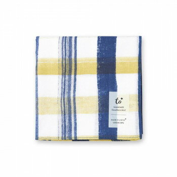 to* ハンカチ ブロックチェック アンティークイエロー 02394【メーカー直送：代金引換不可：同梱不可】【北海道・沖縄・離島は配達不可】