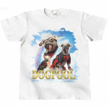 イン・ロック MARVEL(マーベル) デッドプール3 Tシャツ(L White ドッグプール) IG4465【メーカー直送：代金引換不可：同梱不可】【北海道・沖縄・離島は配達不可】
