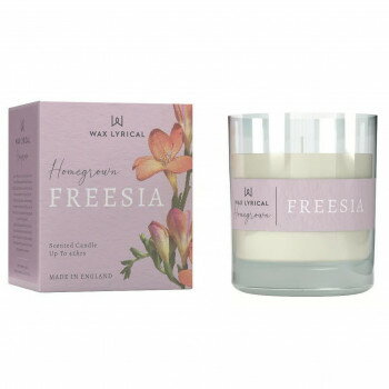 Homegrown グラス入りキャンドル フリージア WLHG0205【メーカー直送：代金引換不可：同梱不可】【北海道・沖縄・離島は配達不可】