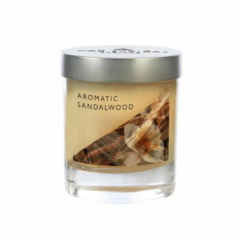 MADE IN ENGLAND グラス入りキャンドルS アロマティックサンダルウッド WLME3218【メーカー直送：代金引換不可：同梱不可】【北海道・沖縄・離島は配達不可】