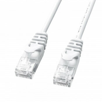 サンワサプライ カテゴリ6 極細LANケーブル 10m ホワイト LA-SL6-10W【メーカー直送：代金引換不可：同梱不可】【北海道・沖縄・離島は配達不可】