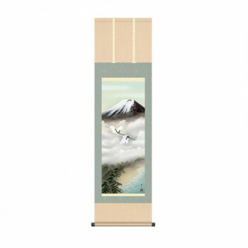 掛軸 鈴村秀山富士飛翔 44.5×164cm KZ2MB3-120【メーカー直送：代金引換不可：同梱不可】【北海道・沖縄・離島は配達不可】