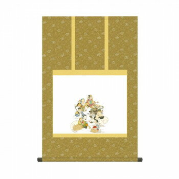 納経集印掛軸 七福神巡礼 52.5×80cm N3-005【メーカー直送：代金引換不可：同梱不可】【北海道・沖縄・離島は配達不可】