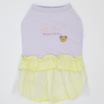 （ペット） Gemelli COOLプリーツワンピース イエロー XS LGW347【メーカー直送：代金引換不可：同梱不可】【北海道・沖縄・離島は配達不可】