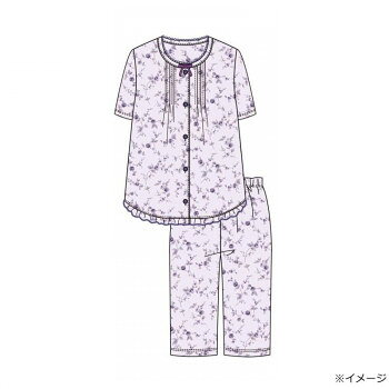 ※パッケージ、デザイン等は予告なく変更される場合があります。※画像はイメージです。商品タイトルと一致しない場合があります。落ち着いたデザインのバラ柄が特徴のパジャマです。五分袖のトップスと6分丈のパンツの組み合わせです。※画像はイメージイラストです。実物とは異なる場合がございます。サイズLL個装サイズ：30×20×5cm重量個装重量：200g素材・材質ポリエステル72%・綿28%生産国中国広告文責:株式会社ホームセンターセブンTEL:0978-33-2811※パッケージ、デザイン等は予告なく変更される場合があります。※画像はイメージです。商品タイトルと一致しない場合があります。fk094igrjs