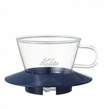 Kalita(カリタ)　ガラスドリッパー　WDG-155　05065・SB(ブルー)【メーカー直送：代金引換不可：同梱不可】【北海道・沖縄・離島は配達不可】
