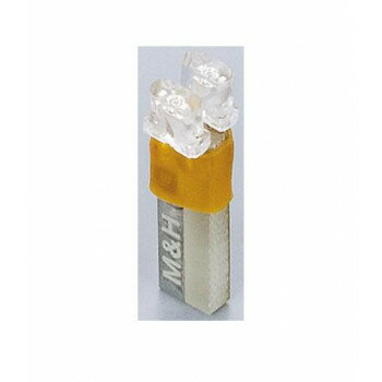 Light Valves - M＆Hマツシマ Lビーム(1個) 12v ウエッジ特殊 ホワイト 2LED 拡散タイプ L707F WH【メーカー直送：代金引換不可：同梱不可】【北海道・沖縄・離島は配達不可】