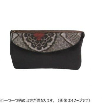 くろちく 大島好み P付ファスナーポーチ 21202303【メーカー直送：代金引換不可：...