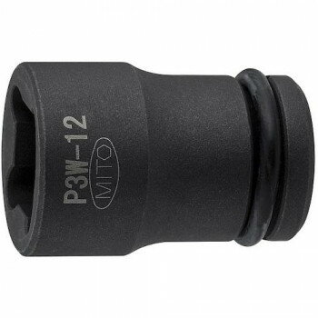 乐天商城 - ミトロイ(MITOLOY) 3/8 インパクトレンチ用 ウエルドナット用ソケット 12mm P3W-12【メーカー直送：代金引換不可：同梱不可】【北海道・沖縄・離島は配達不可】