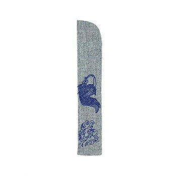 大西賢製販 Ripple メンズ 刺繍入り扇子袋 鯉 SF11-M08【メーカー直送：代金引換不可：同梱不可】【北海道・沖縄・離島は配達不可】