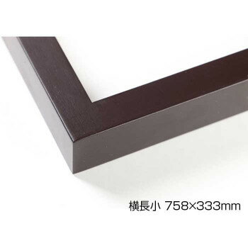 挂壁 - デッサン額　木製フレーム　横長　桜平型　セピア　横長小　758×333　アクリル【メーカー直送：代金引換不可：同梱不可】【北海道・沖縄・離島は配達不可】