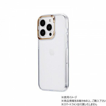 iPhone 15 Pro ハイブリッドケース 「UTILO Cam Stand」 ゴールド LN-IP23CSDGD【メーカー直送：代金引換不可：同梱不可】【北海道・沖縄・離島は配達不可】