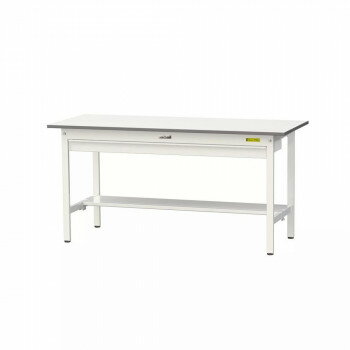 Rakuten - 山金工業(YamaTec) SUP-1560WT-WW ワークテーブル150シリーズ 固定式 ワイド引き出し付 (H740mm) 1500×600mm (半面棚板付)【メーカー直送：代金引換不可：同梱不可】【北海道・沖縄・離島は配達不可】