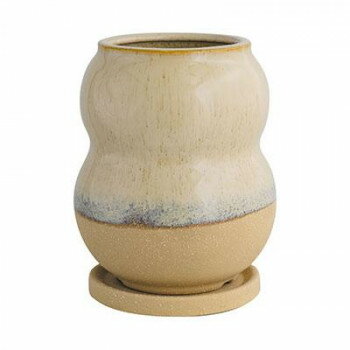 Rakuten - グリーンポット 植木鉢 モーフ デュオトール クリーム 12.5cm CP-4212CR 4個入【メーカー直送：代金引換不可：同梱不可】【北海道・沖縄・離島は配達不可】