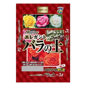 ※パッケージ、デザイン等は予告なく変更される場合があります。※画像はイメージです。商品タイトルと一致しない場合があります。赤玉土をベースに、完熟牛糞堆肥・ココグリーンを配合し、元肥を加えた保水性の良い培養土です。【使い方】木バラ・つるバラ・ミニバラ・ポットローズの育苗から鉢植えまで適します。地植え栽培にも使えます。※梱包時 破損防止のため別商品の袋を再利用し梱包することがございます。※離島への配送はお受けできません。サイズ37×28×6cm個装サイズ：37×56×30cm重量2.5kg個装重量：25000g仕様内容量:5L生産国日本広告文責:株式会社ホームセンターセブンTEL:0978-33-2811※パッケージ、デザイン等は予告なく変更される場合があります。※画像はイメージです。商品タイトルと一致しない場合があります。fk094igrjs
