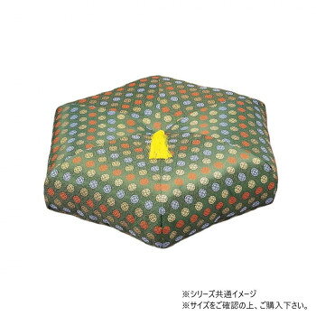 サカエ金襴　木魚　六角布団　古代錦B　6寸【メーカー直送：代金引換不可：同梱不可】【北海道・沖縄・離島は配達不可】
