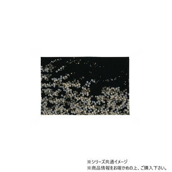 サカエ金襴　防炎経机掛　金彩金銀桜　唐木型　16号　38.0×26.0　房無　黒【メーカー直送：代金引換不可：同梱不可】【北海道・沖縄・離島は配達不可】