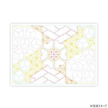 オリムパス 刺し子のランチョンマット 菱あられ SK-508【メーカー直送：代金引換不可：同梱不可】【北海道・沖縄・離島は配達不可】 hc7-13340545 ホームセンターセブン パッケージ画像