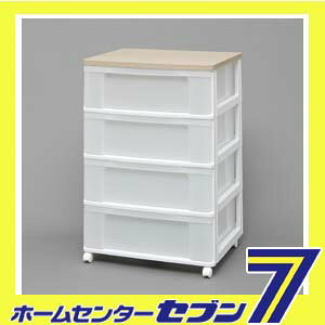 【送料無料】 ウッドトップチェスト ホワイト/フレンチオーク W654P アイリスオーヤマ [収納] [2]
