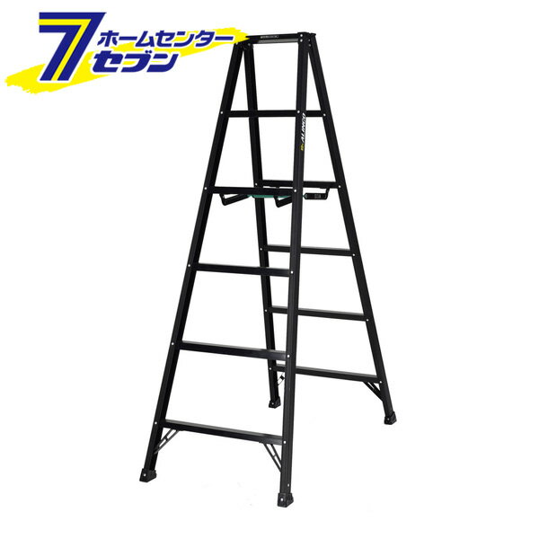 Stepladders - アルインコ 脚立 6段 BS180FX 専用脚立 シエロブラック 約180cm アルミ [alinco はしご ハシゴ 梯子 軽量 薄型 スリム BLACK 黒 くろ bs180fx]