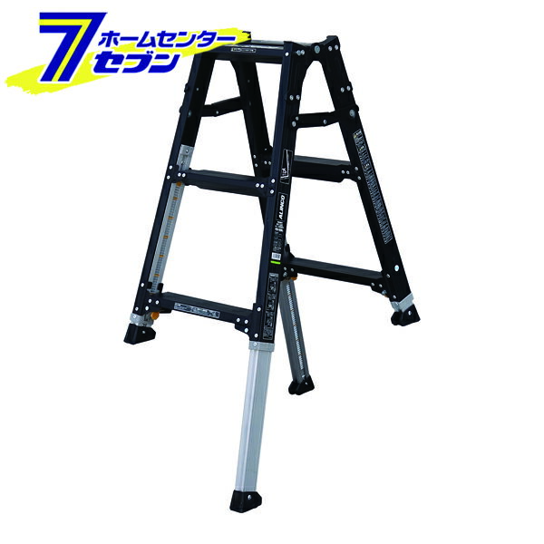 アルインコ 脚立 3段 PRW-90BK はしご兼用脚立 伸縮脚付 幅広 ブラック アルミ alinco はしご ハシゴ 梯子 黒 black prw90bk