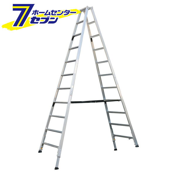 伸縮脚付専用脚立 KARU 約360cm KARU-360 アルインコ [alinco 脚立 高所作業 伸縮脚タイプ アルミ リベット方式 折畳式]