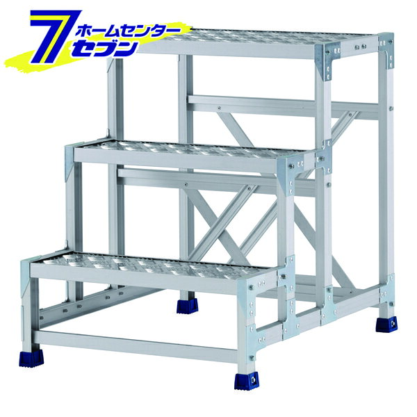 「alinco アルインコ 作業台 CSBC 3段 (天板寸法600x400mm 天板高さ750mm) CSBC376S」は株式会社ホームセンターセブンが販売しております。 メーカーalinco品名アルインコ 作業台 CSBC 3段 (天板寸法600x400mm 天板高さ750mm) CSBC376S サイズ-重量-商品説明縞板天板により防滑性が向上。さらに補強フレームを採用する事で剛性が向上し、より安全な昇降と作業が行えます。■お客様組み立て商品■最大使用質量:150kg■製品寸法(mm):W615xD815xH750■天板正面幅(mm):600■天板奥行(mm):400■質量(kg):12.5■ステップ間隔:250mmピッチ※パッケージ、デザイン等は予告なく変更される場合があります。※画像はイメージです。商品タイトルと一致しない場合があります。《アルミ 天板縞板タイプ 組立式作業台 工場 倉庫 踏台 踏み台 はしご 梯子 ハシゴ DIY 工具》商品区分：原産国：広告文責：株式会社ホームセンターセブンTEL：0978-33-2811