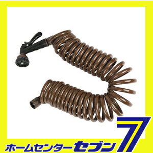 コイルホース 10M SCH-10BR 藤原産業 [園芸用品 散水用品 散水セットホース]