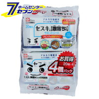 セスキの激落ちシート　フローリング用　（20枚入×4個パック） レック [激落ちくん　床拭き　床掃除　ウェットシート　おそうじシート　クリーナー　掃除用品]