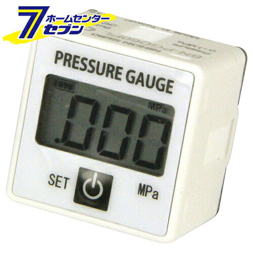 デジタル圧力計 SBN-PGD60PL 藤原産業 [エアー 配管 中間 圧力 計測 検査 ツール](4.0)