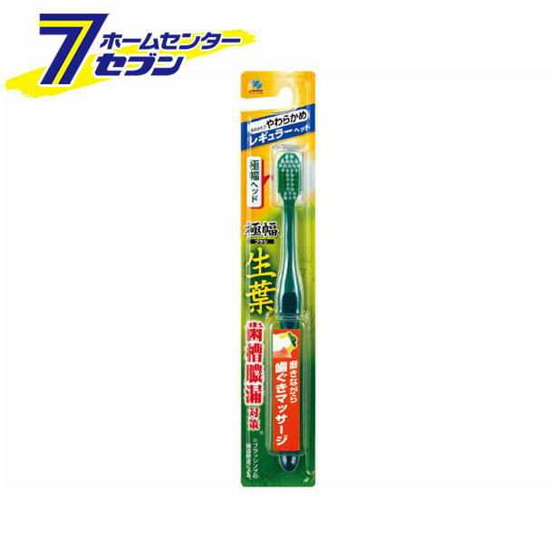 生葉(しょうよう)極幅ブラシ 歯ブラシ レギュラーヘッド やわらかめ 小林製薬 [ハブラシ はぶらし]