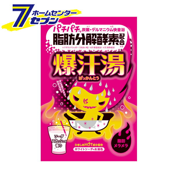 爆汗湯 ソーダスカッシュの香り 60g バイソン [入浴剤 炭酸 保湿 発汗 美容]