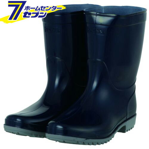 PVC ショート 長靴 ネイビー 25.5cm HB-866 コーコス信岡 [ブーツ 作業服 作業着 ワーク]