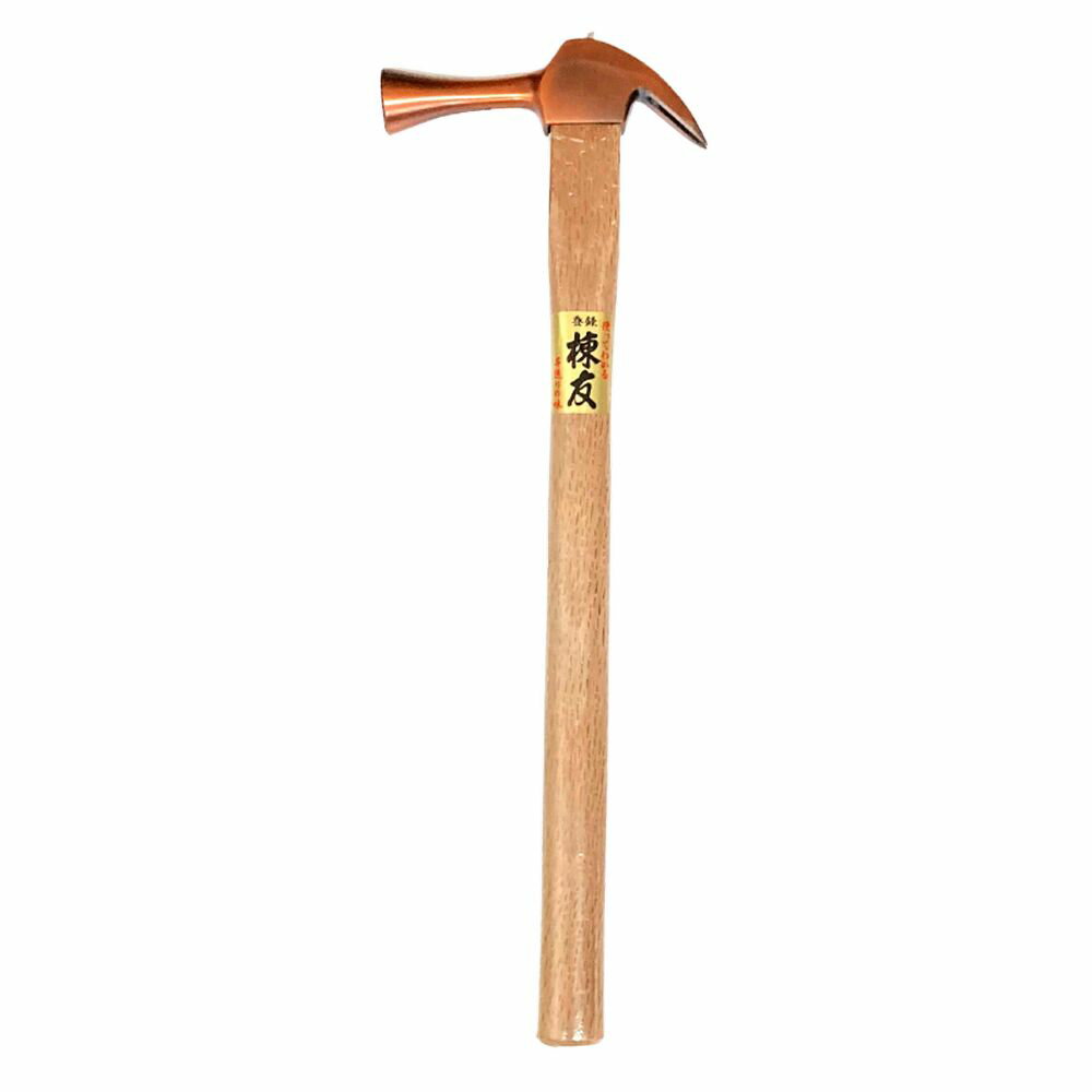 須佐製作所 王将 棟友 ブロンズ 仮枠鎚 木柄 止め付き 中 450mm [大工道具 金槌 仮枠槌]