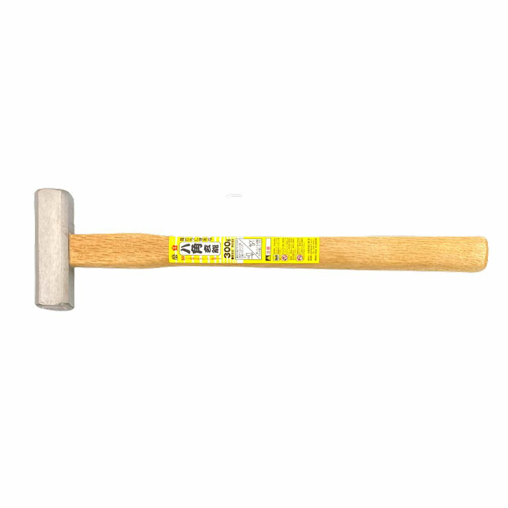 与板利器工業 桜日本 磨本八角玄能 300g [大工道具 金槌 木柄玄能]