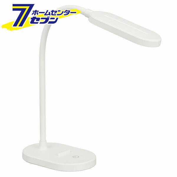 オーム電機 LEDデスクランプ USB電源 昼白色 [品番]06-3704 DS-LS12USB-W [照明器具:デスクライト]