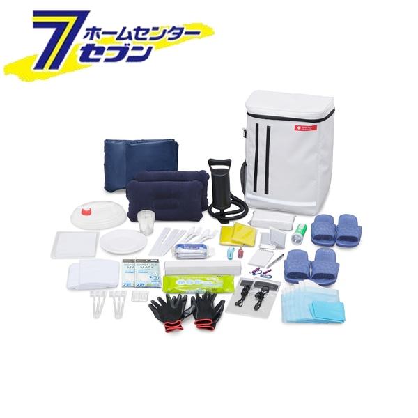 アイリスオーヤマ 防災セット 2人用42点 ホワイト BS2-42 [防災グッズ 防災バック 2人 白 災害 備蓄 IR..