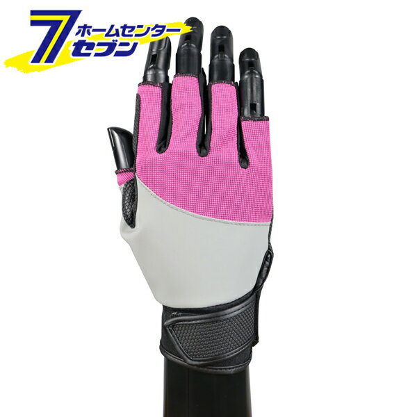 メモグローブ 指切タイプ パープル LL GW3102 [メモれる手袋 メモ付き手袋 指切手袋 合皮 コーコス信岡]